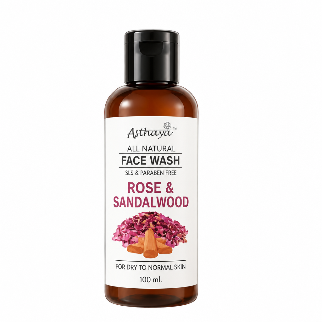Rose and sandalwood face wash