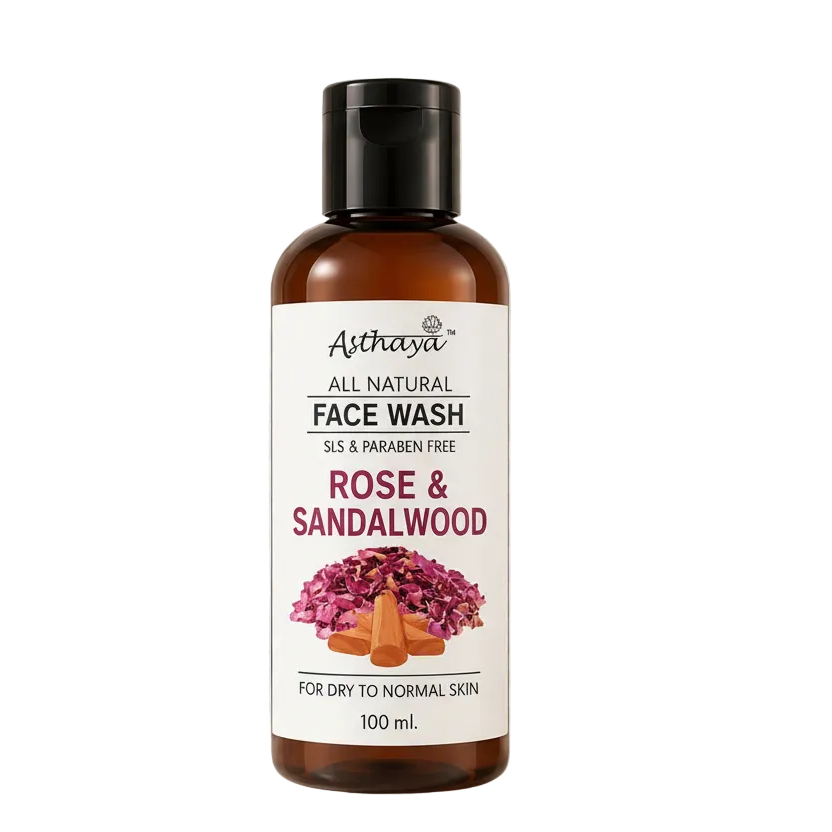Rose and sandalwood face wash